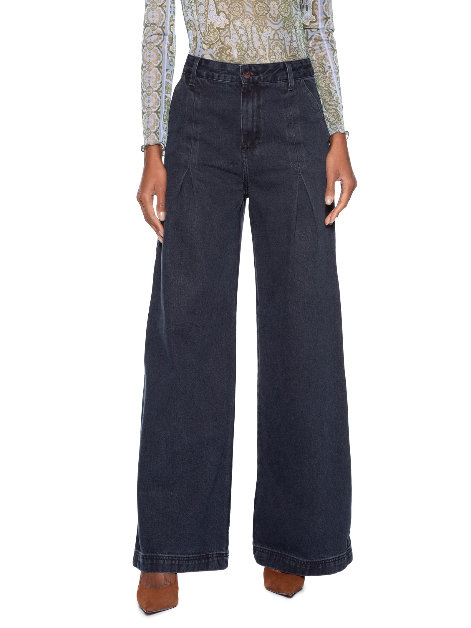 Calça Feminina Pantalona Portia Azul Le Lis