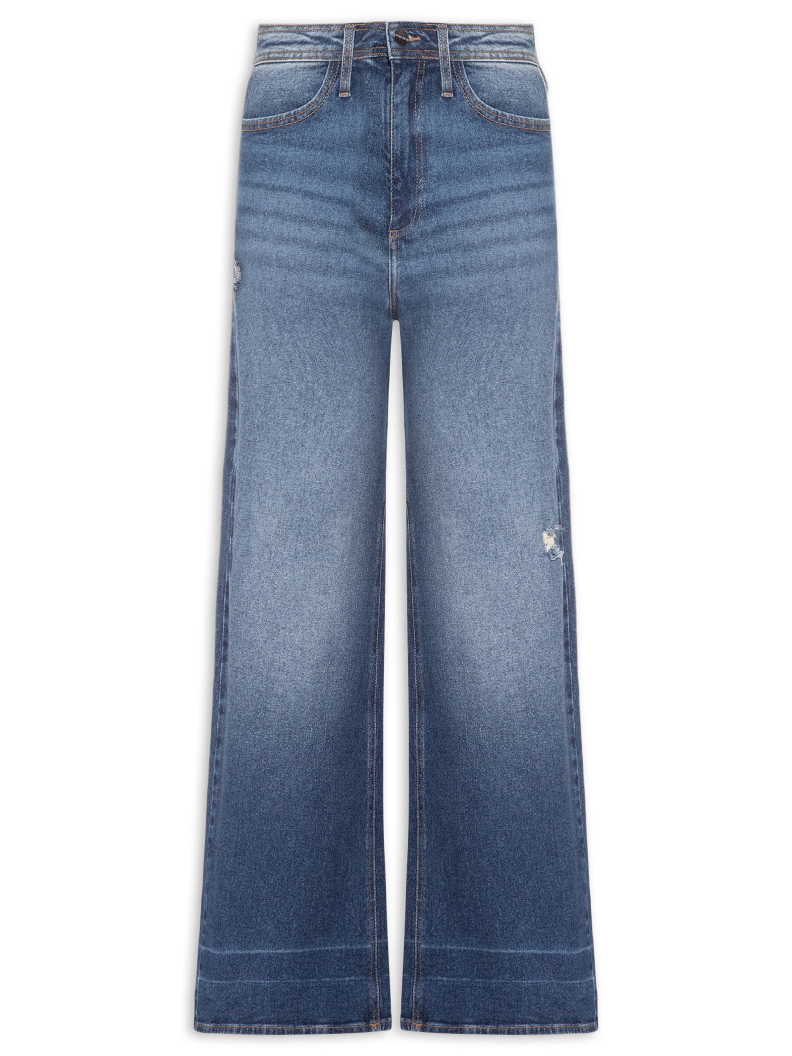 Calça Feminina Pantalona Poti Azul Le Lis