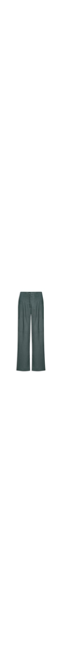 Calça Feminina Pantalona Prega Alfaiataria - Cinza
