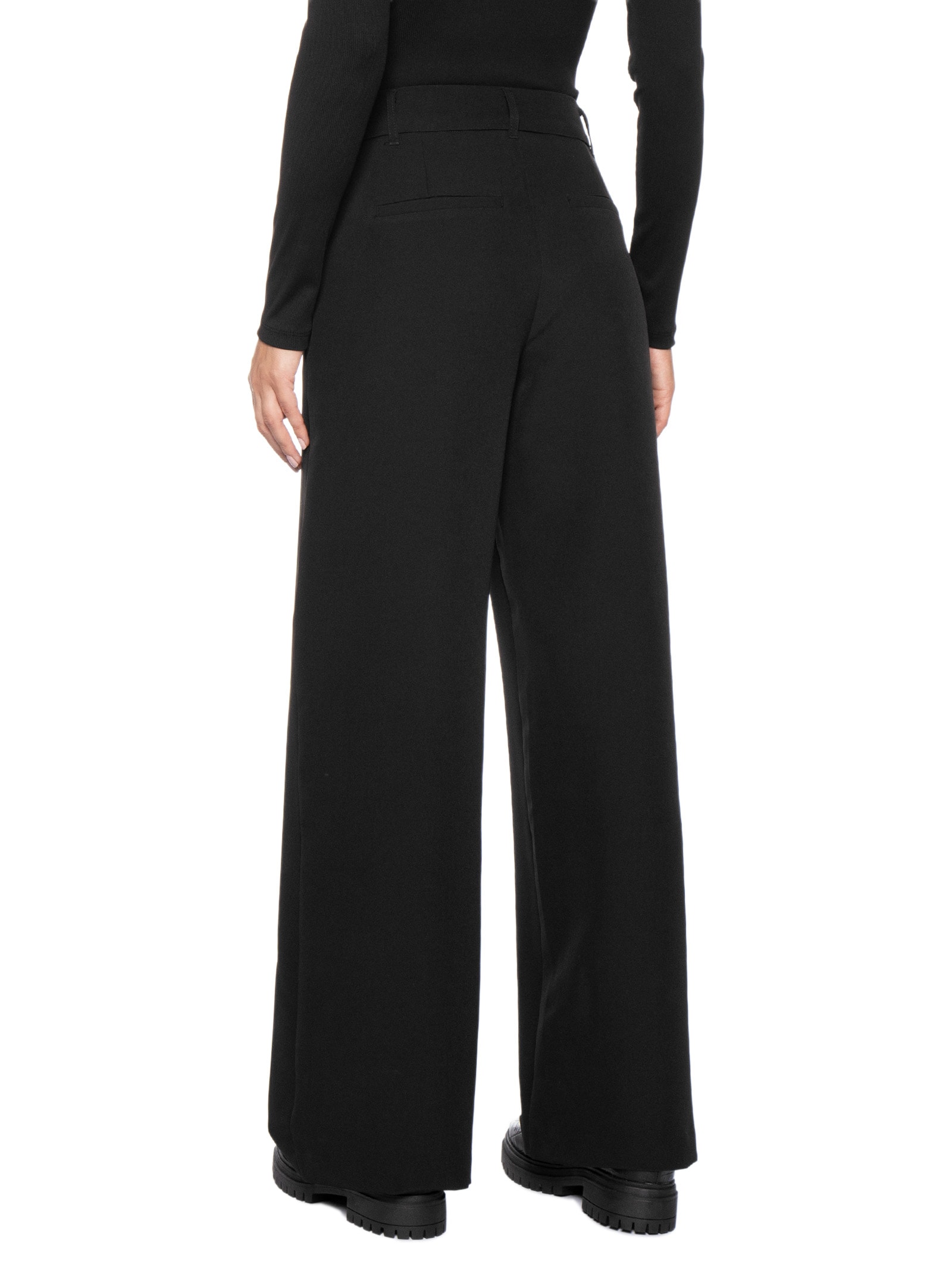 Calça Feminina Pantalona Preto Basiq