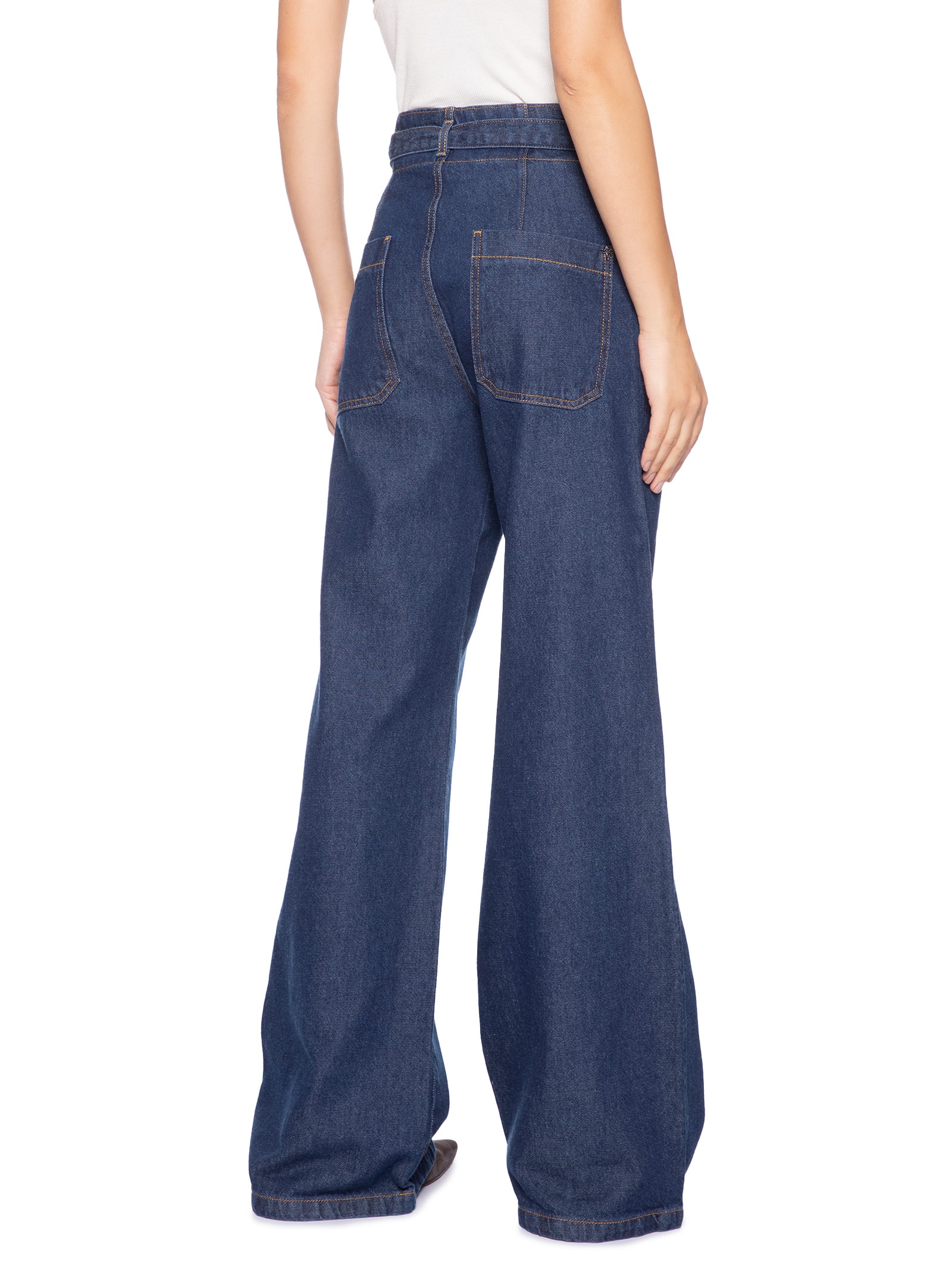 Calça Feminina Pantalona Regina Azul Le Lis
