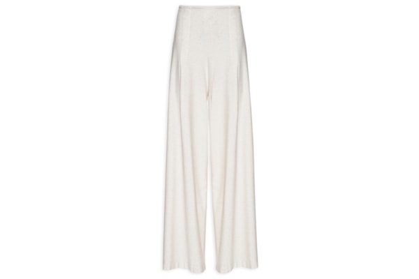 Calça Feminina Pantalona Sem Cós - Off White