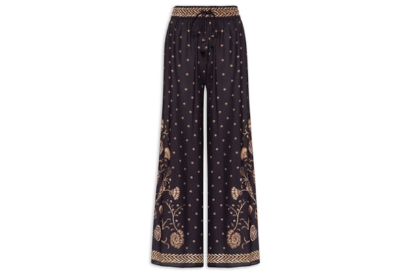 Calça Feminina Pantalona Sonho De Concha - Preto