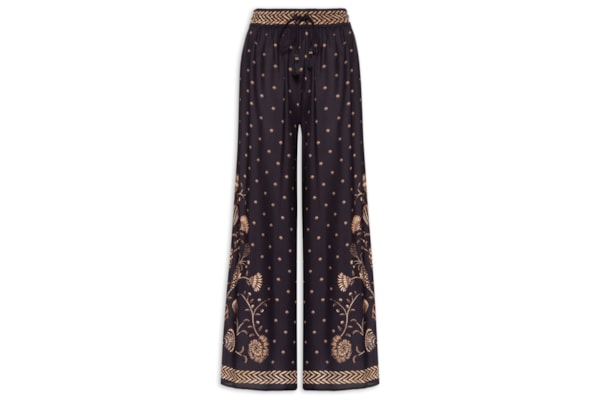 Calça Feminina Pantalona Sonho De Concha - Preto