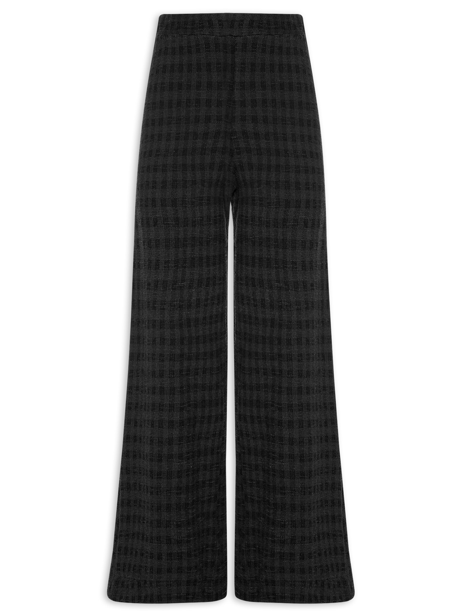 Calça Feminina Pantalona Textura Preto Animale