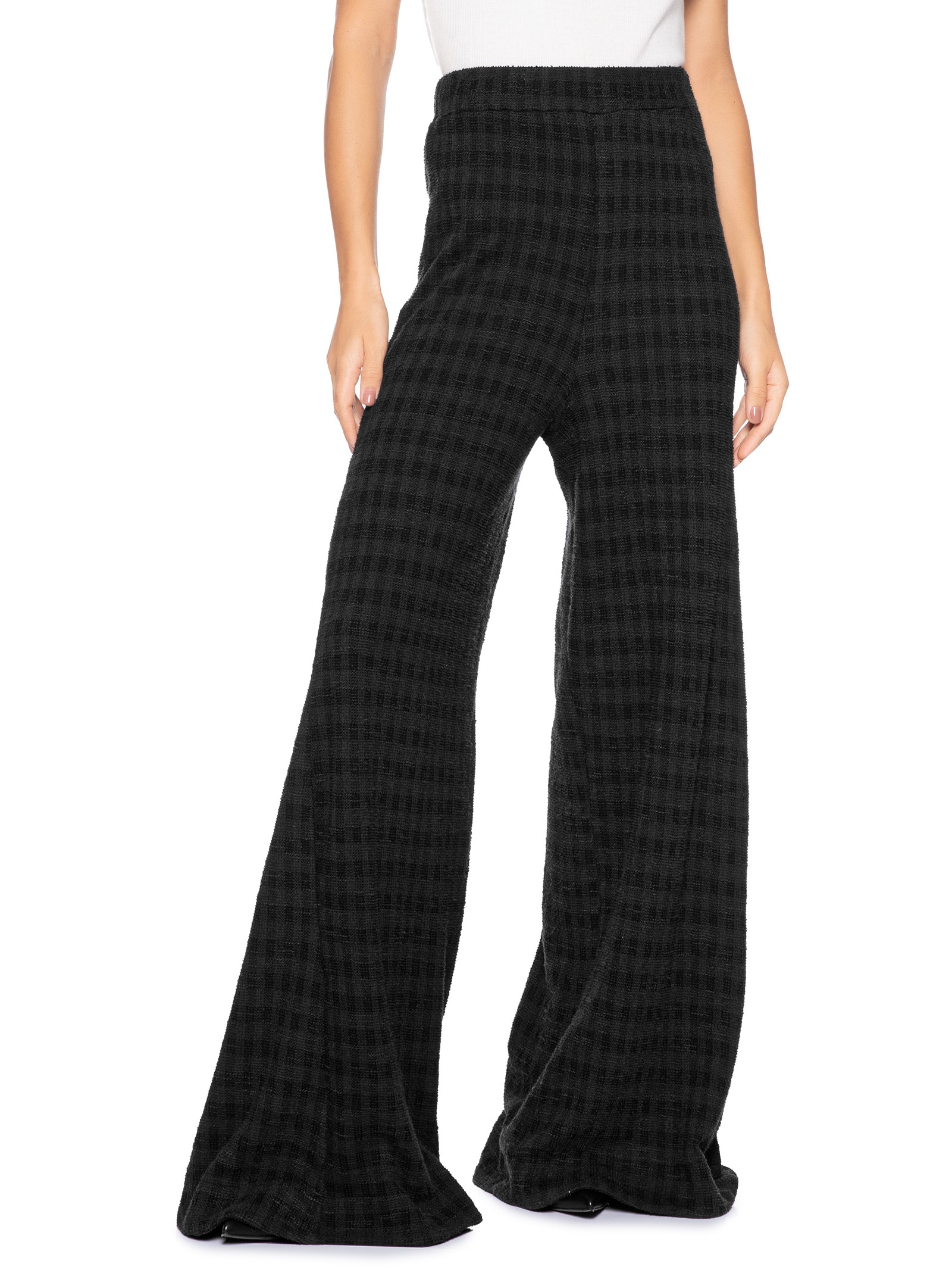 Calça Feminina Pantalona Textura Preto Animale