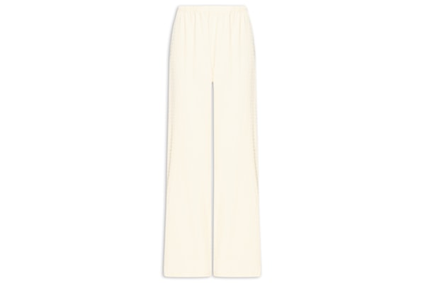 Calça Feminina Pantalona Texturizada - Amarelo