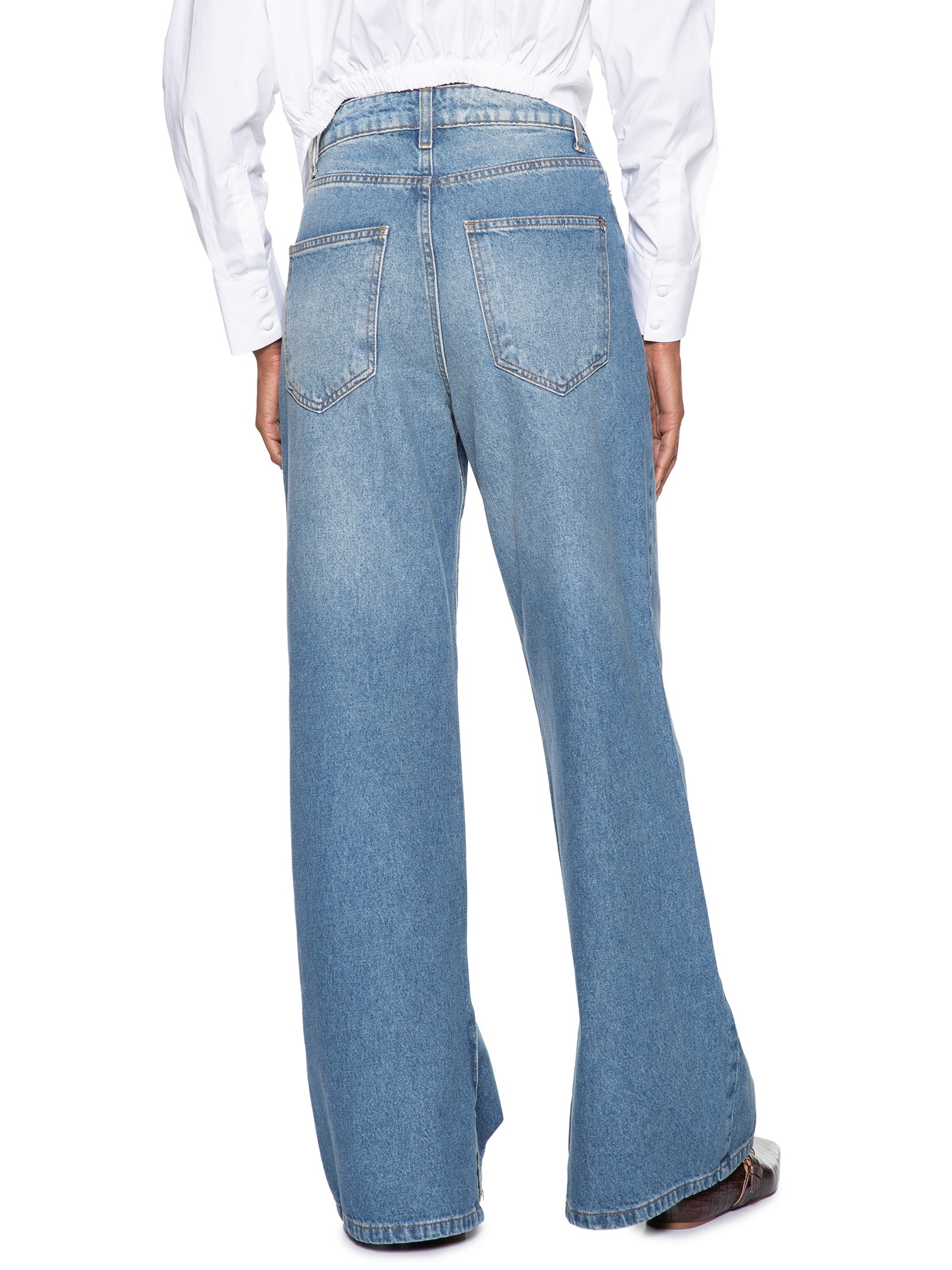 Calça Feminina Pantalona Thaline Azul Le Lis