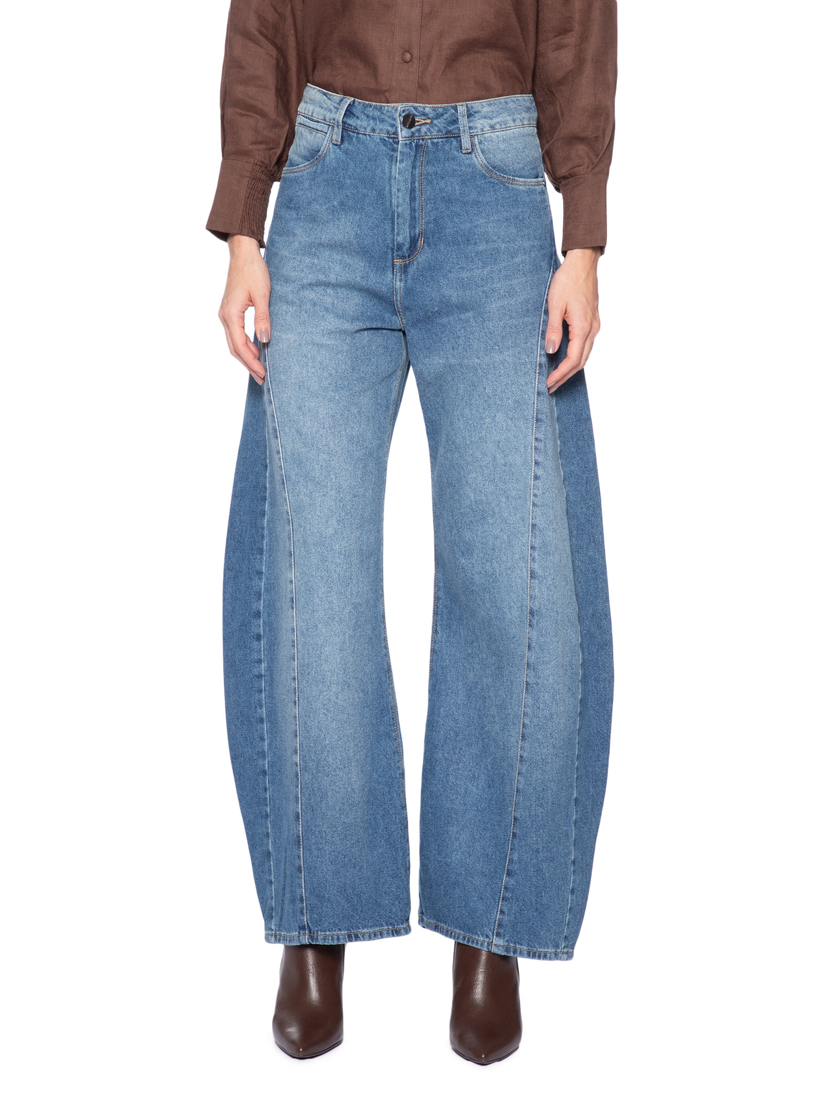 Calça Feminina Pantalona Tulia Azul Le Lis