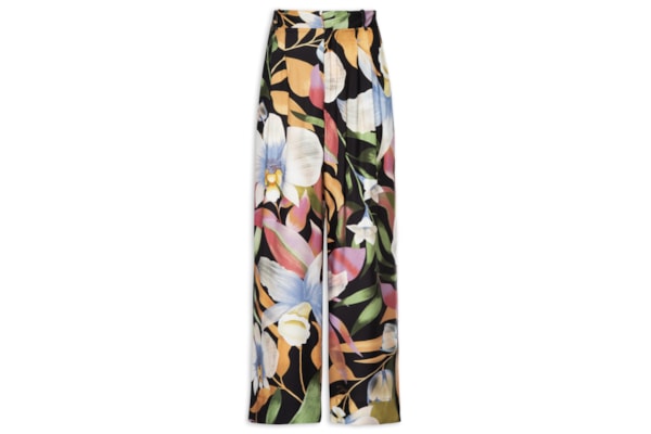 Calça Feminina Pantalona Vento de Flor – Preto