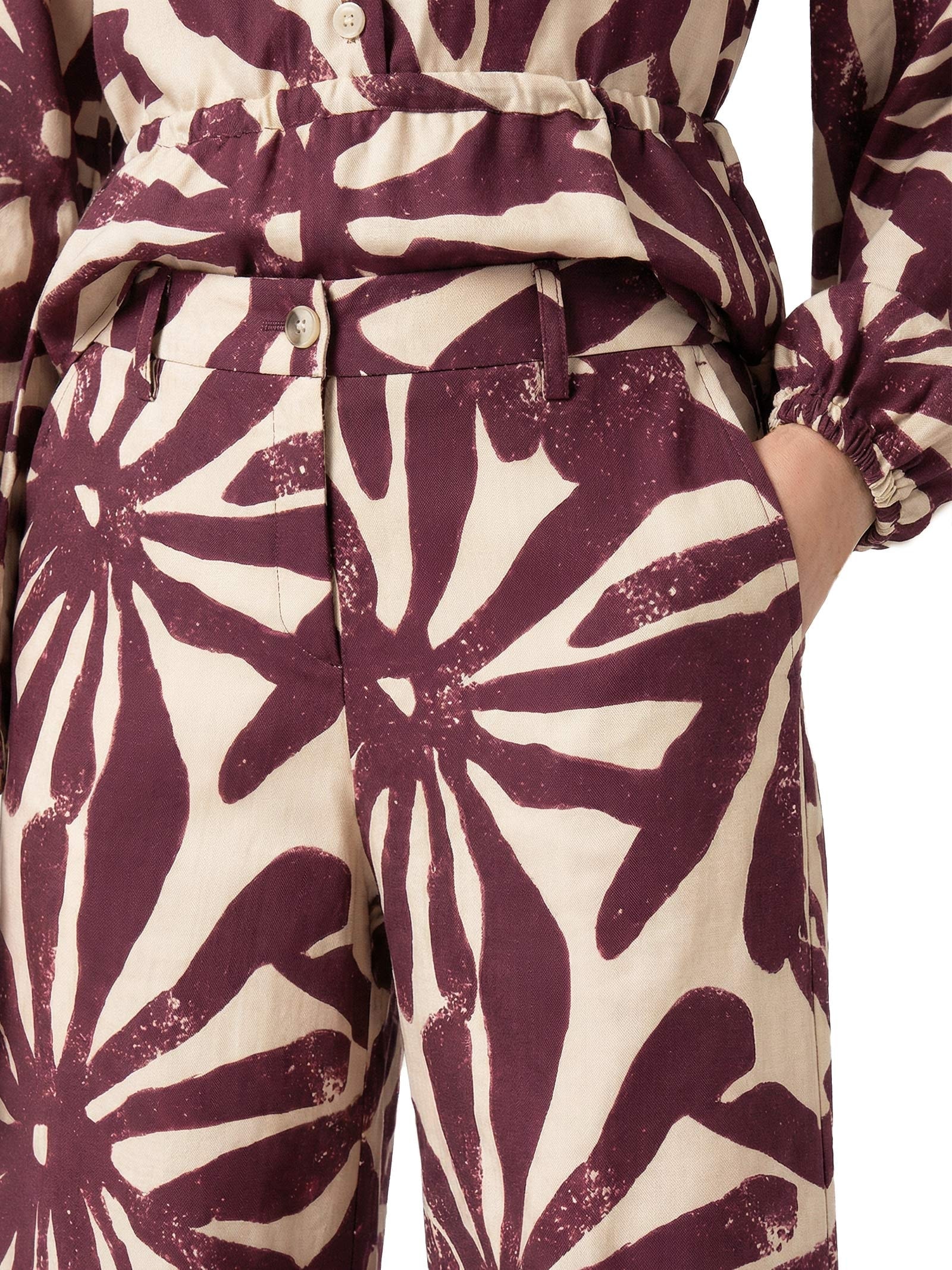 Calça Feminina Pantalona Vermelho Cacay