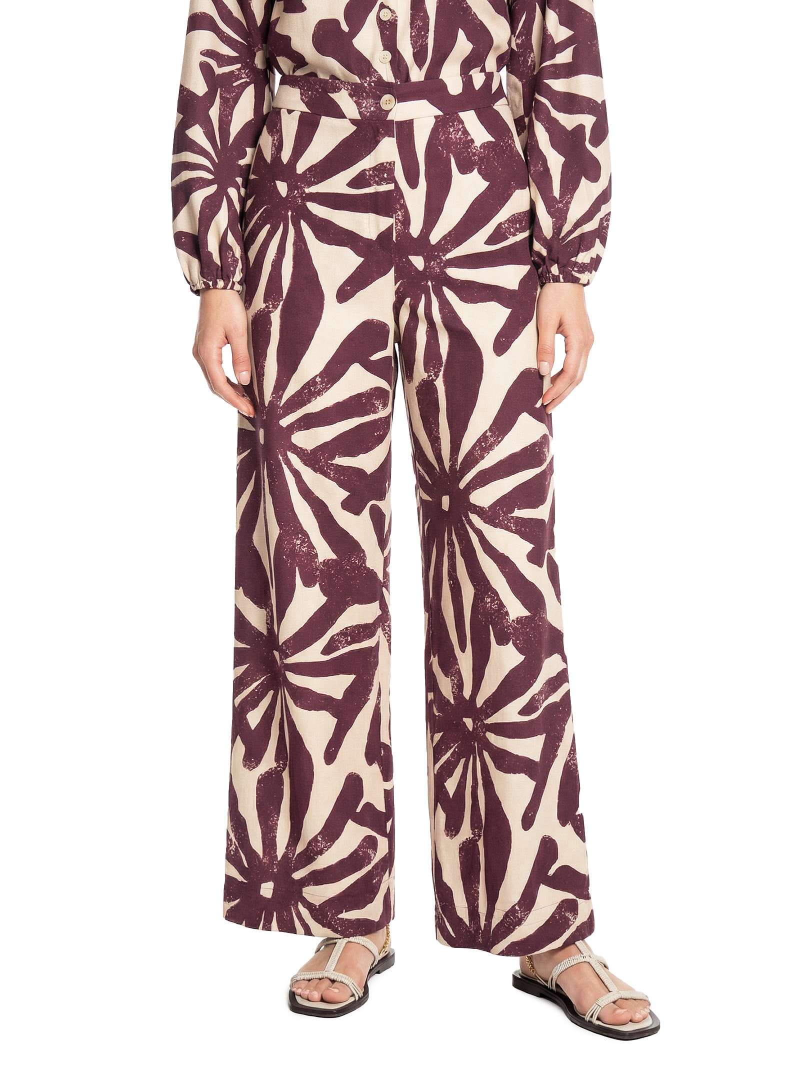 Calça Feminina Pantalona Vermelho Cacay