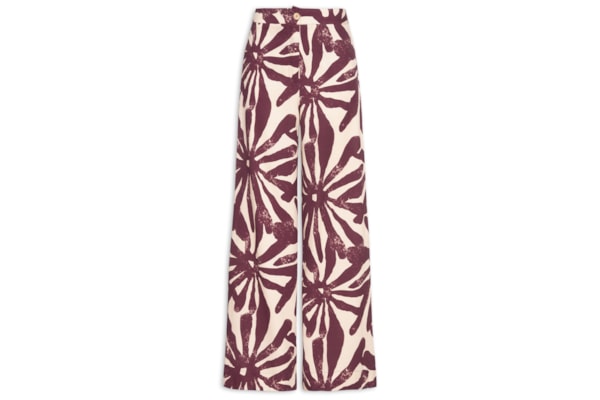 Calça Feminina Pantalona - Vermelho