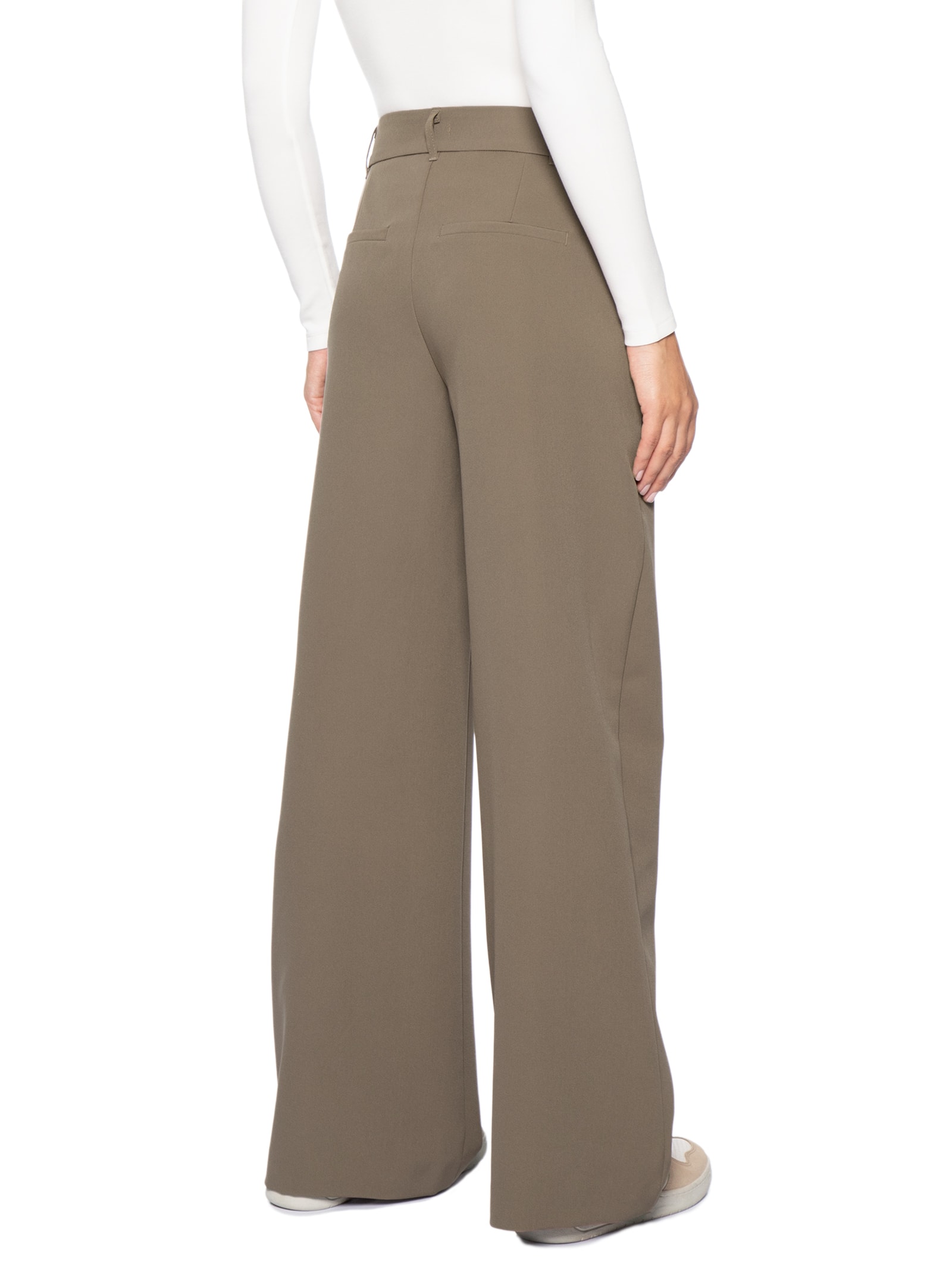 Calça Feminina Pantalona – Marrom Basiq