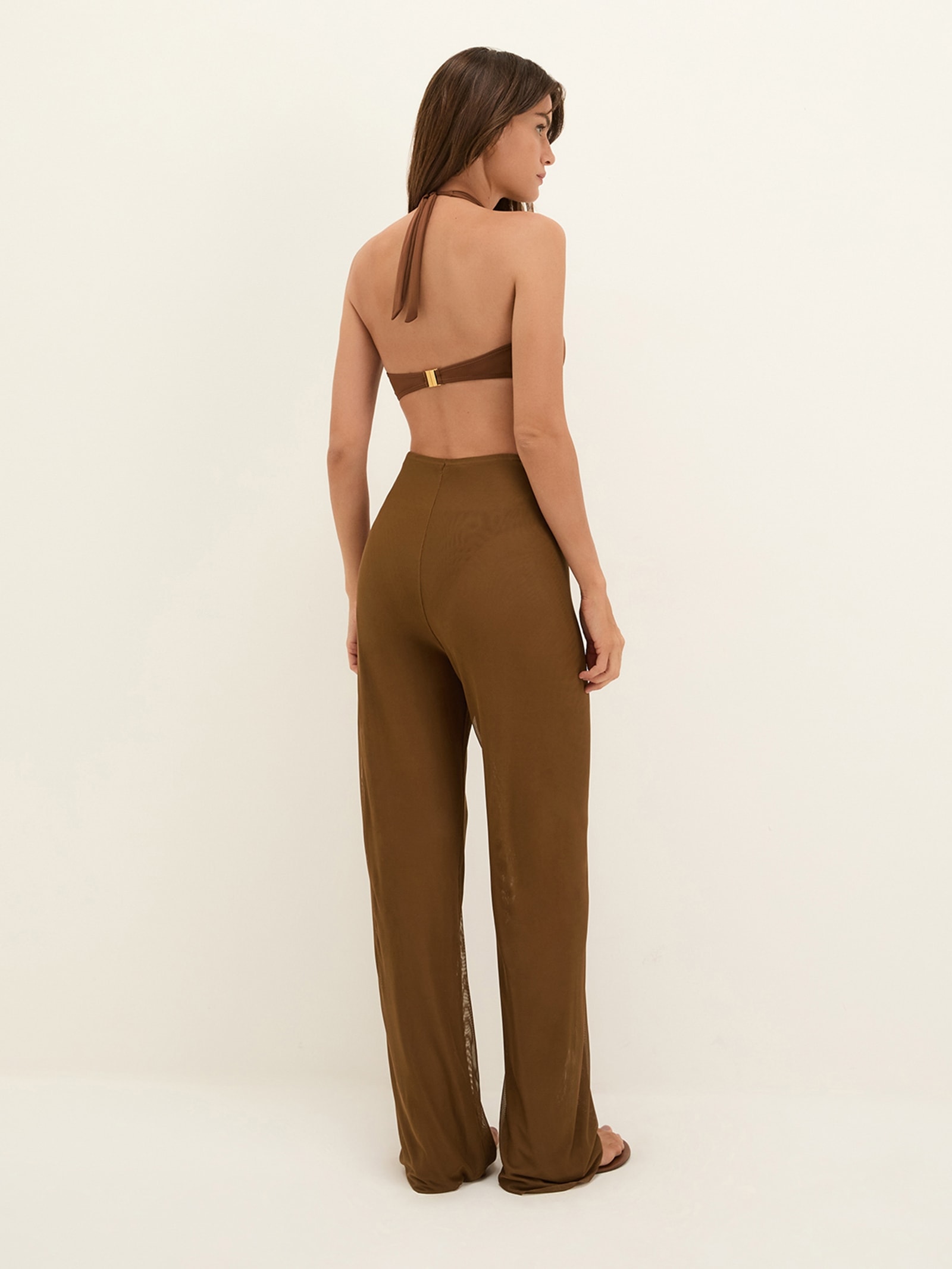 Calça Feminina Pareô Marrom Vix