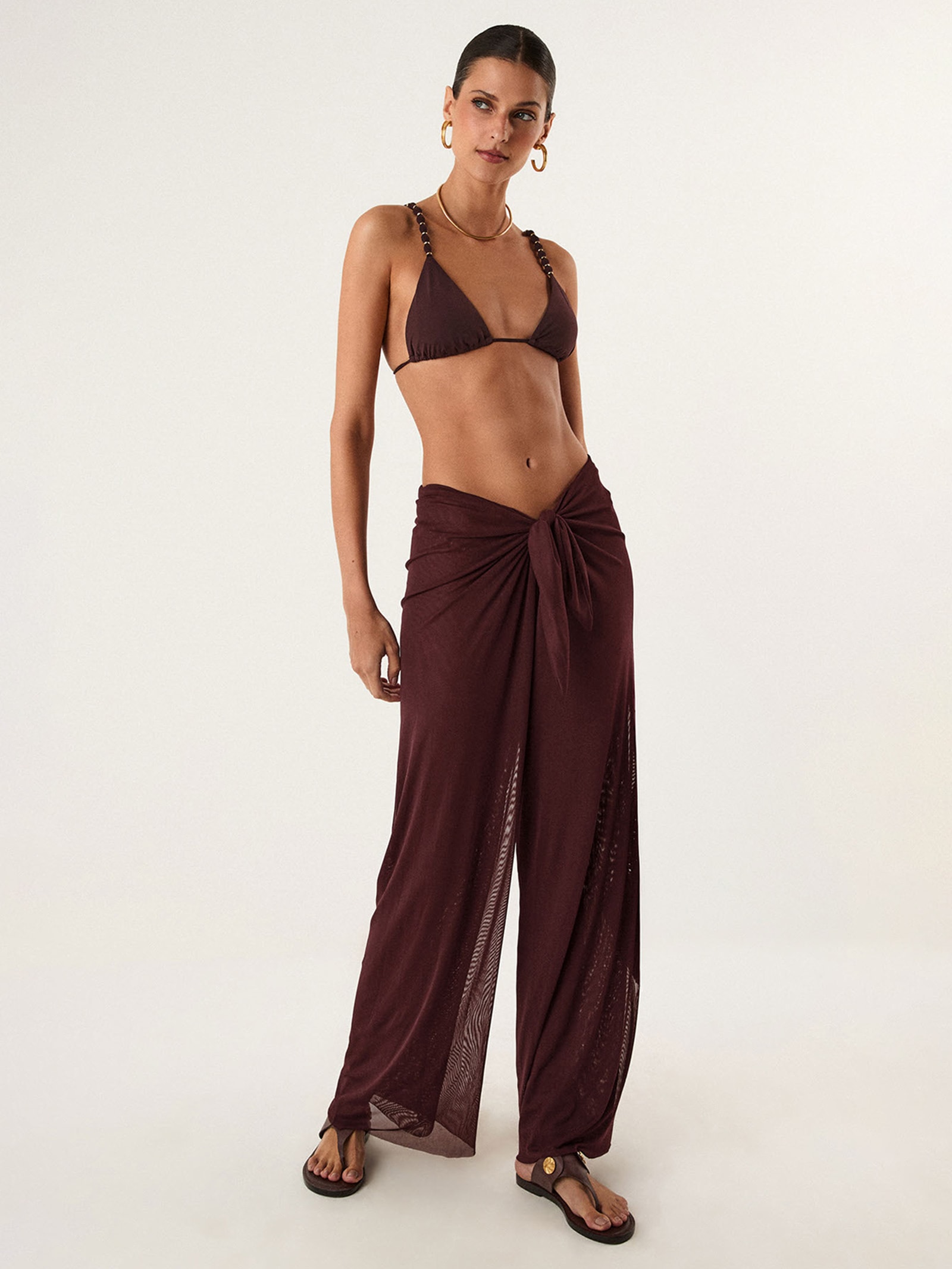 Calça Feminina Pareô Roxo Vix