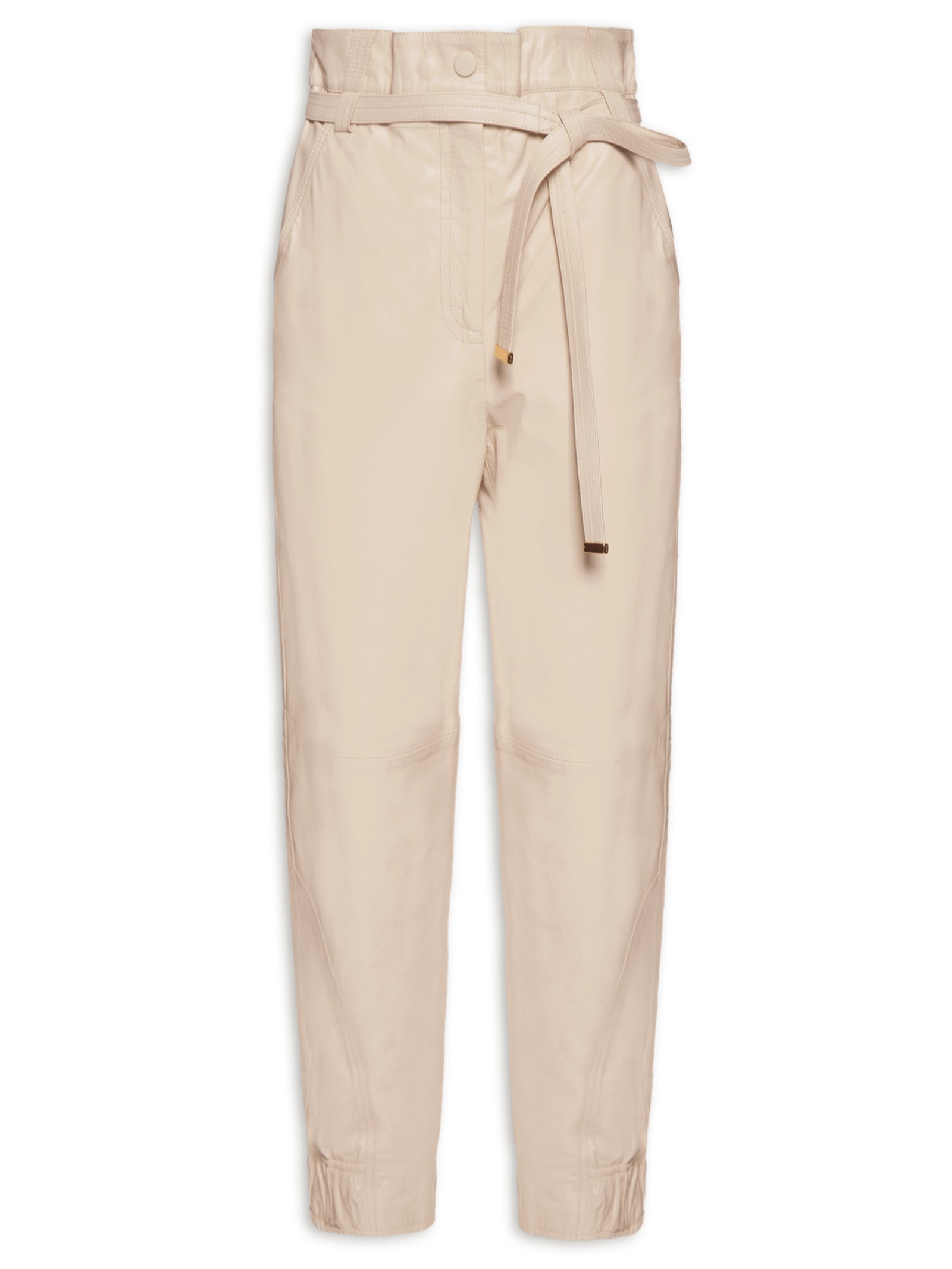 Calça Feminina Paty I Couro Bege Le Lis