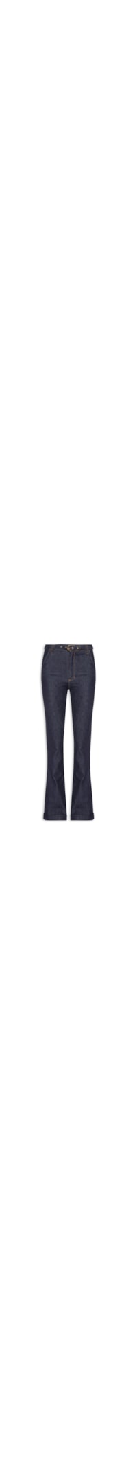 Calça Feminina Paula Bootcut Cinto - Azul