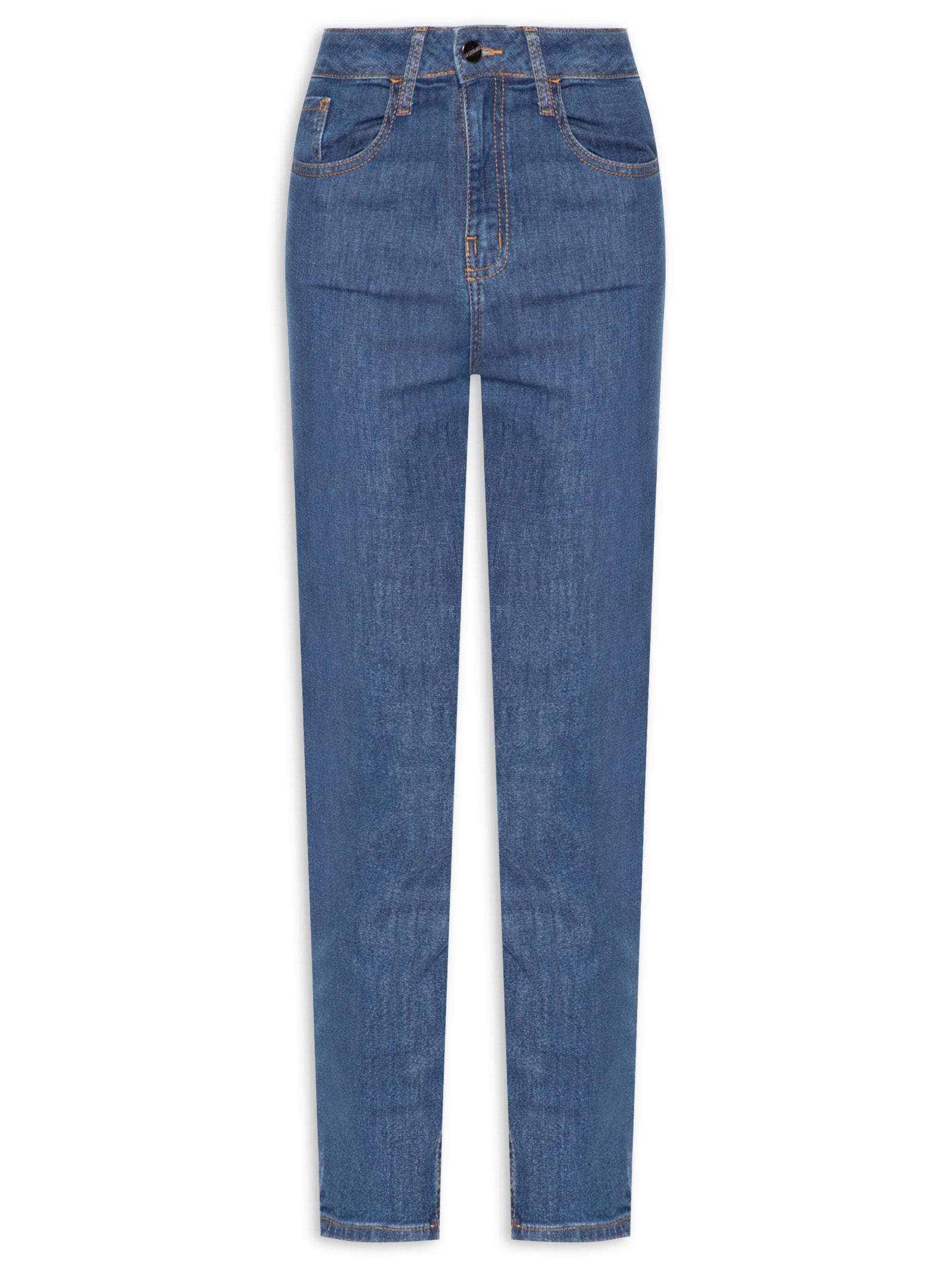 Calça Feminina Paula Reta Curta Azul Le Lis