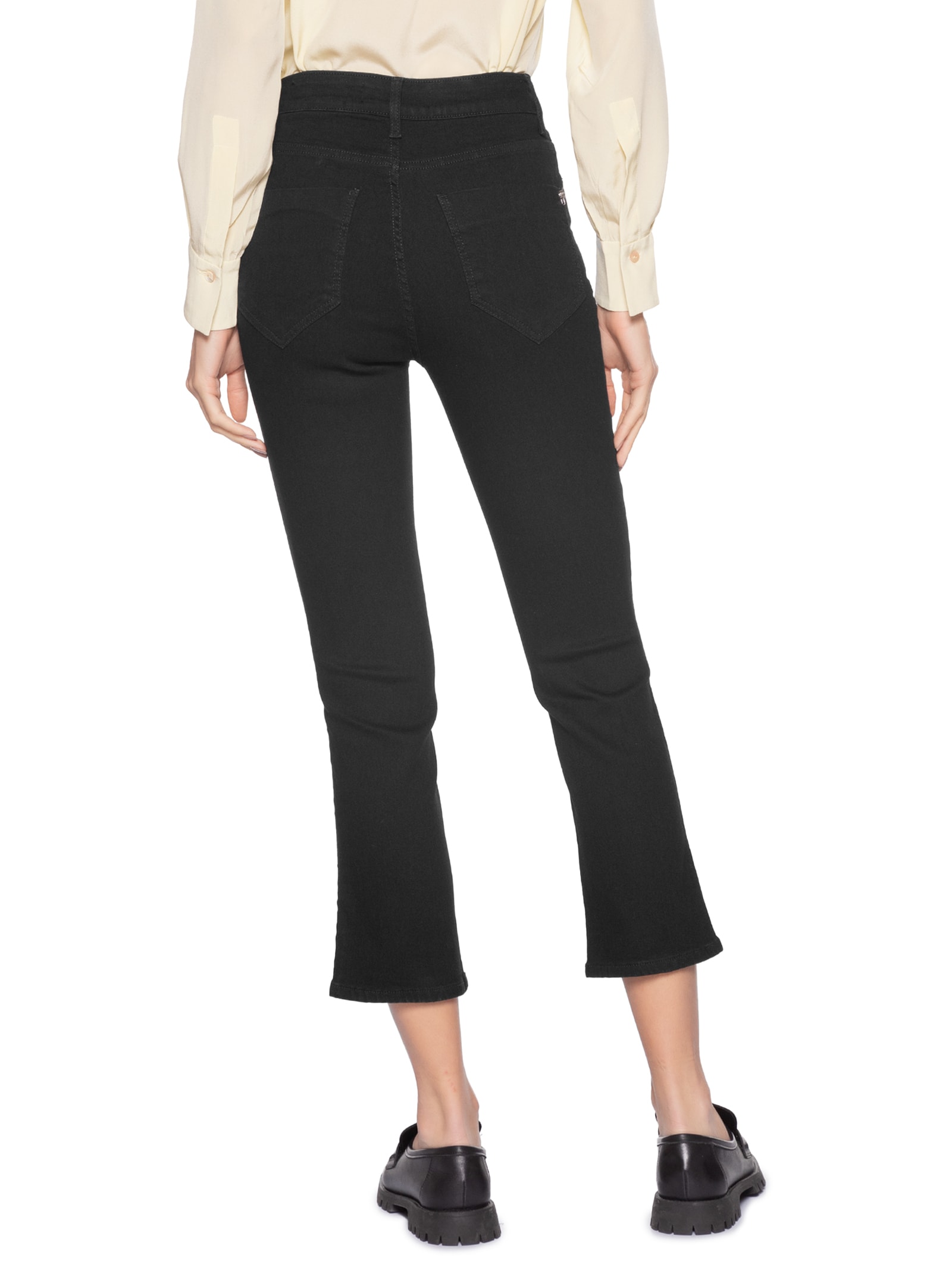 Calça Feminina Paula Reta Curta Preto Le Lis