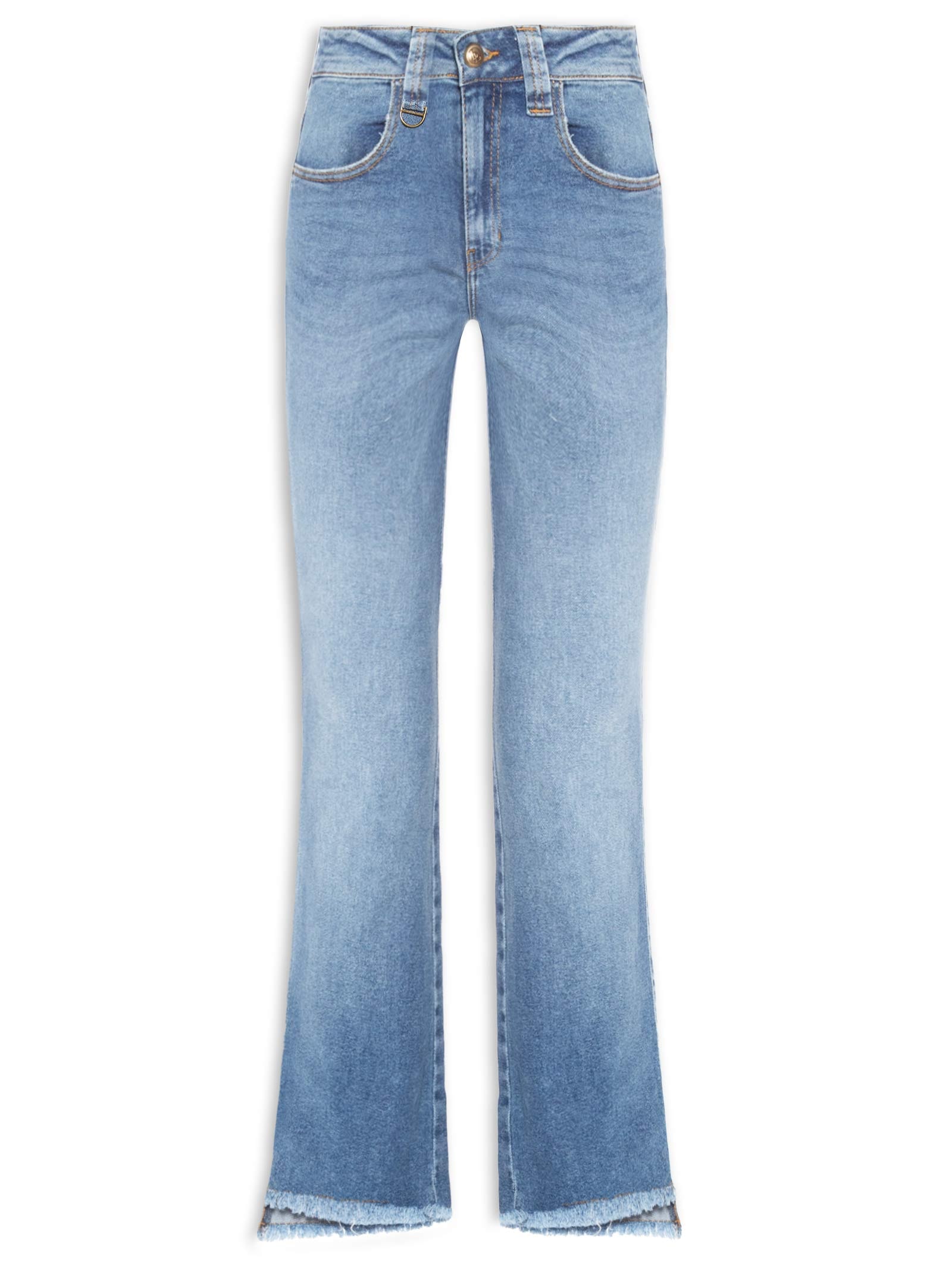 Calça Feminina Paula Reta Irregular Azul Le Lis