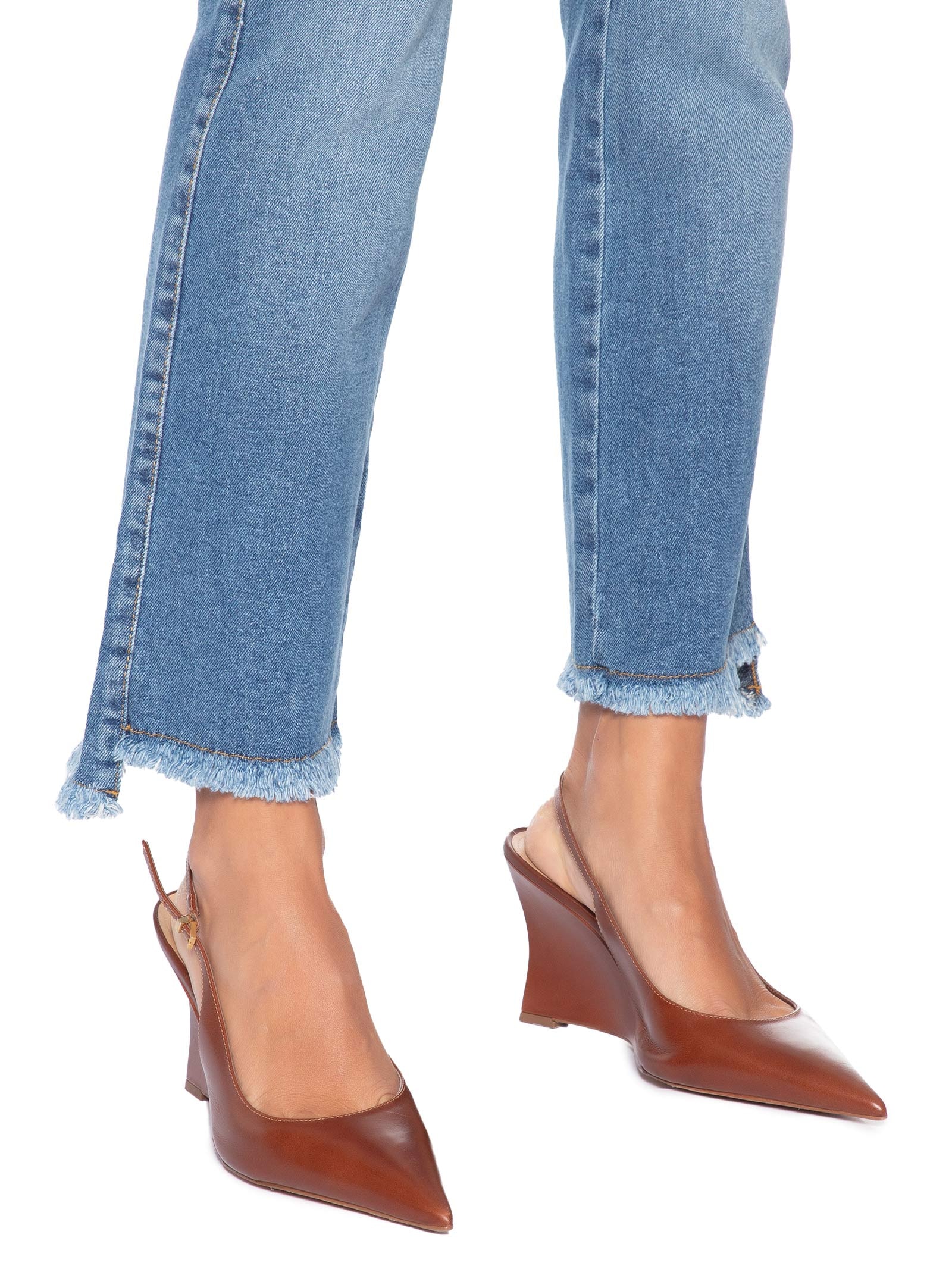 Calça Feminina Paula Reta Irregular Azul Le Lis