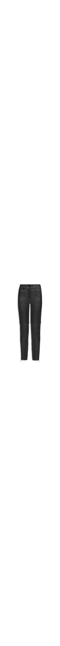 Calça Feminina Paula Skinny Couro - Preto