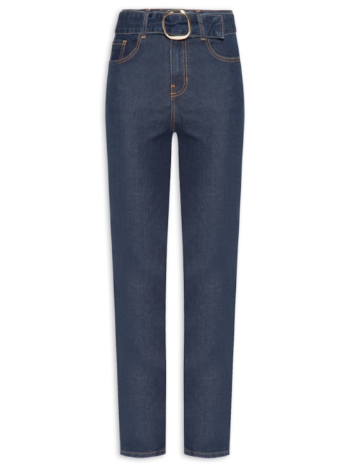 Calça Feminina Paula Skinny Fivela – Azul