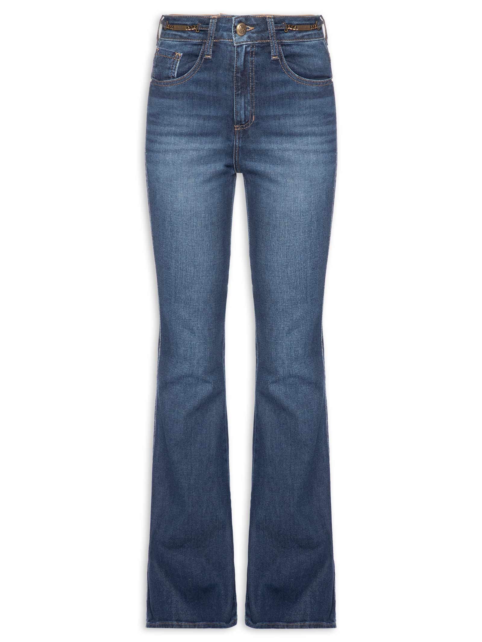 Calça Feminina Paula Straight Azul Le Lis