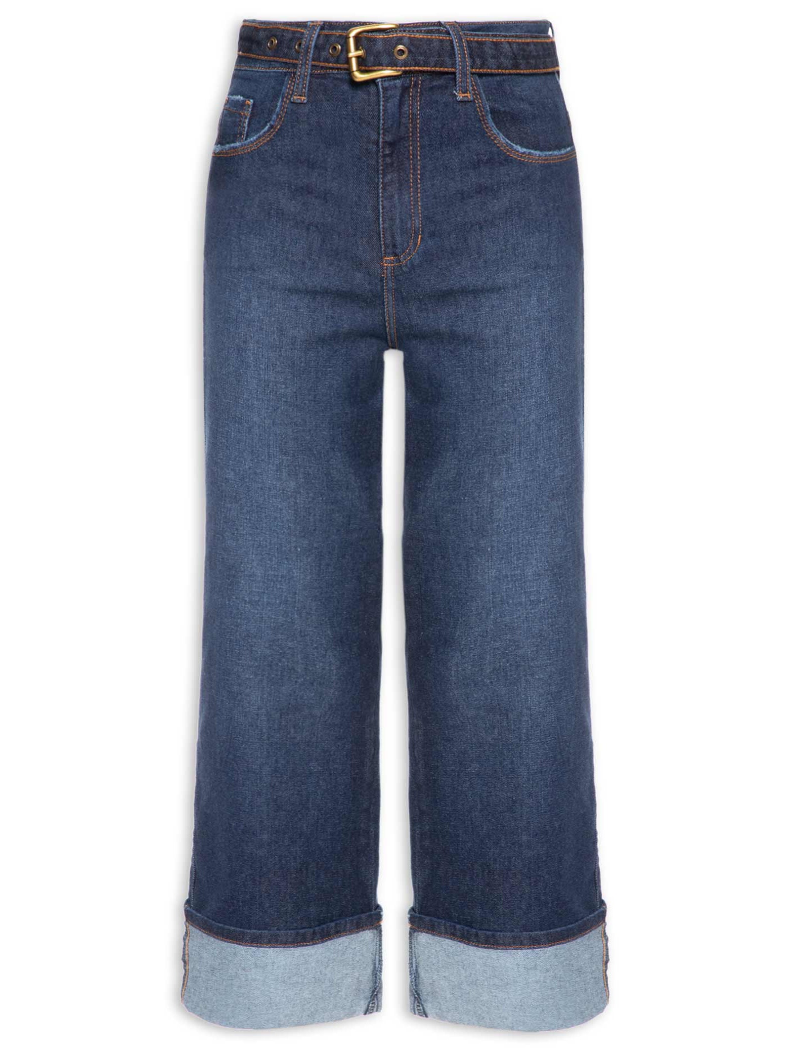 Calça Feminina Paula Straight Barra VI – Azul Le Lis