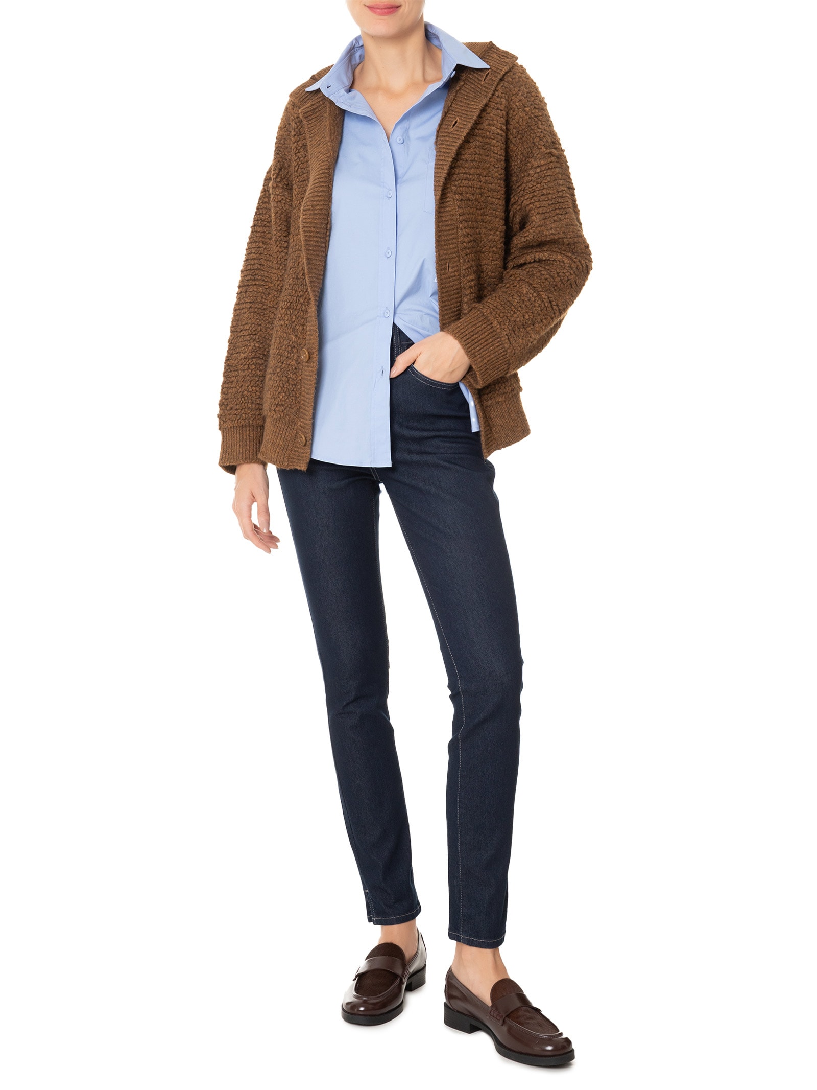 Calça Feminina Paula Tradicional Escura Azul Le Lis