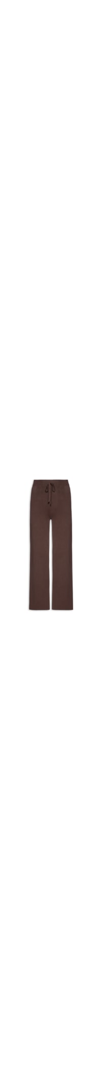 Calça Feminina Peluciada Em Tricot - Marrom