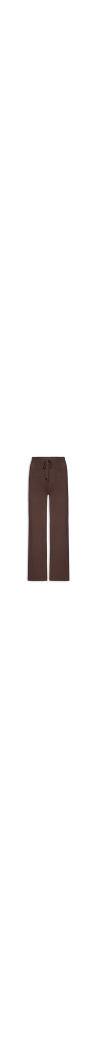 Calça Feminina Peluciada Em Tricot - Marrom