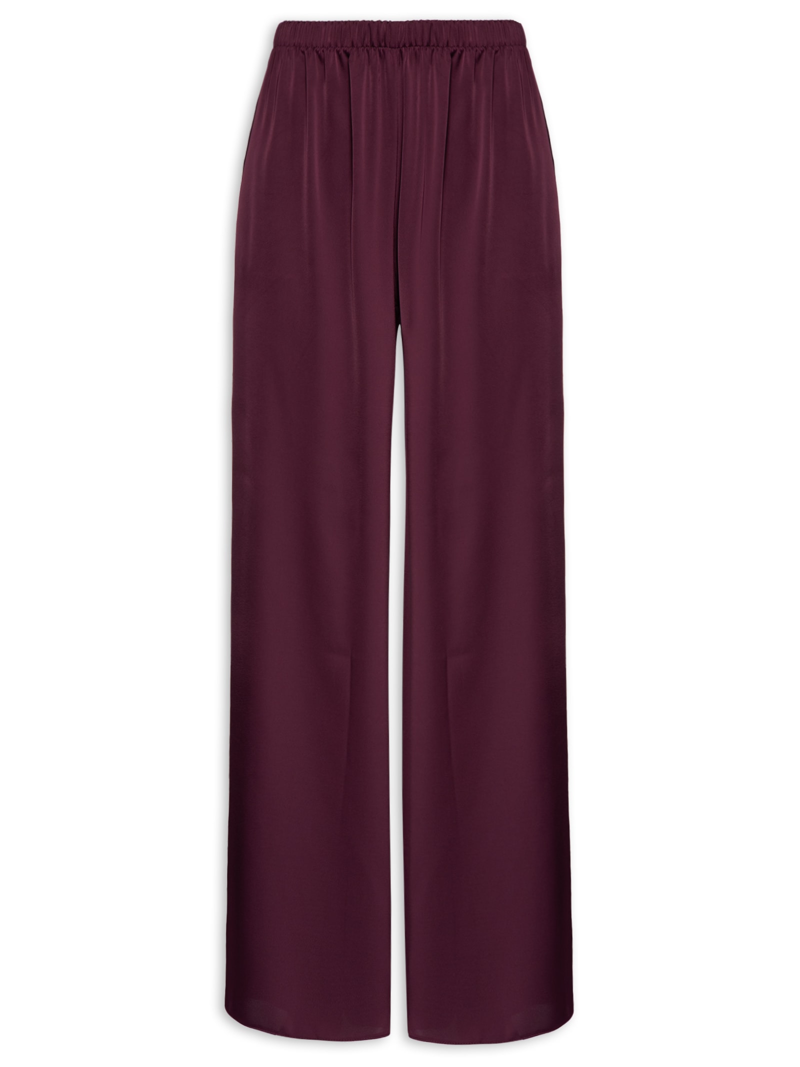 Calça Feminina Pijama de Cetim Vermelho My Favorite