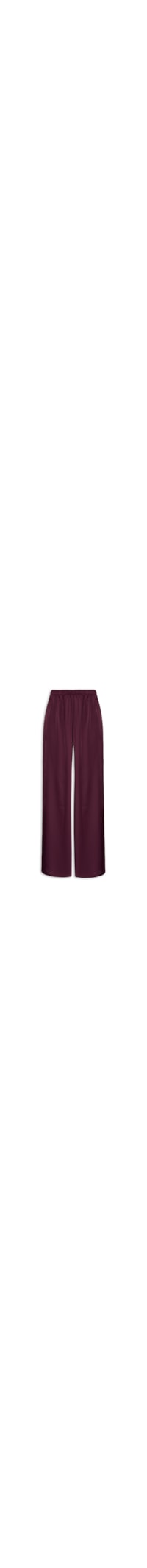 Calça Feminina Pijama de Cetim - Vermelho