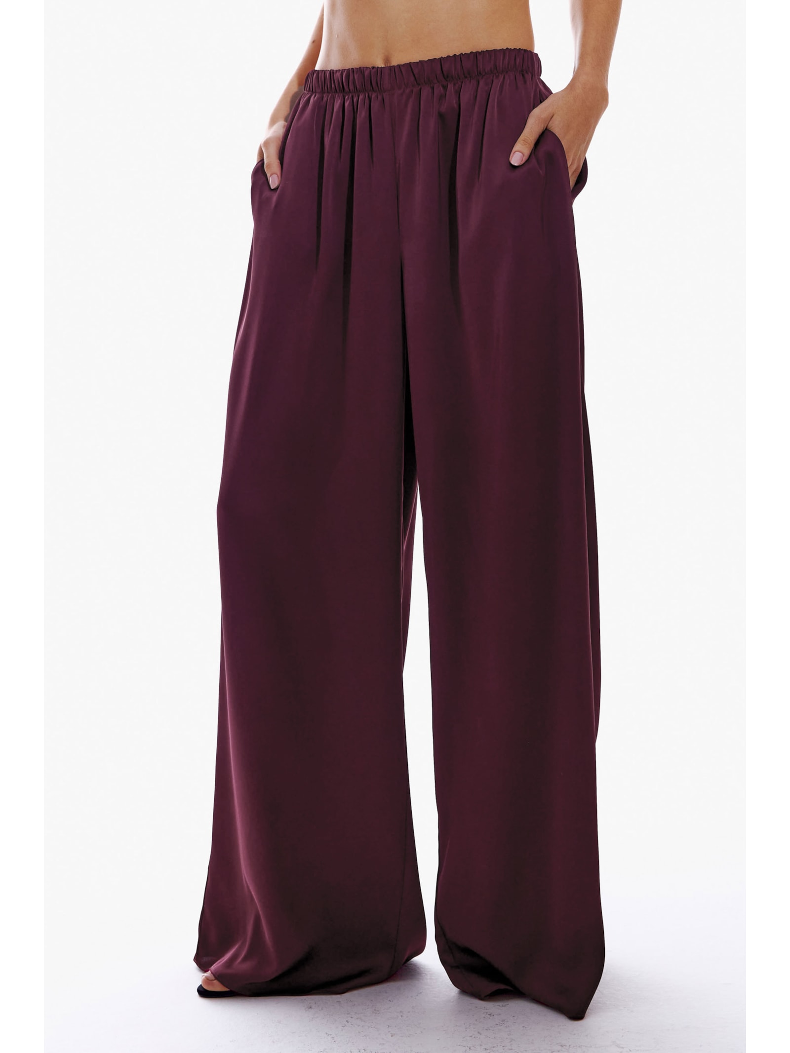 Calça Feminina Pijama de Cetim Vermelho My Favorite