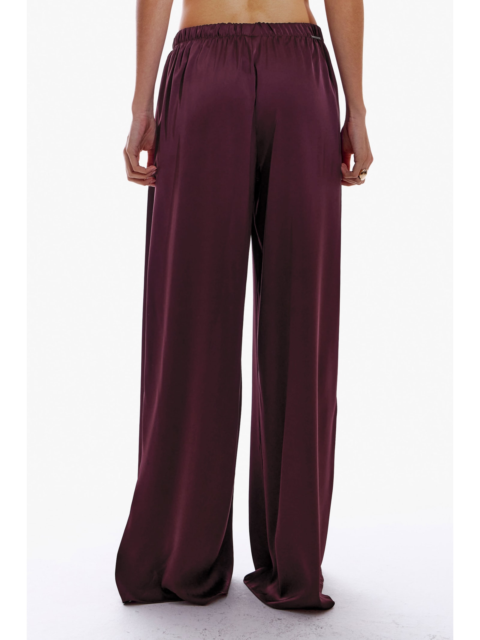 Calça Feminina Pijama de Cetim Vermelho My Favorite