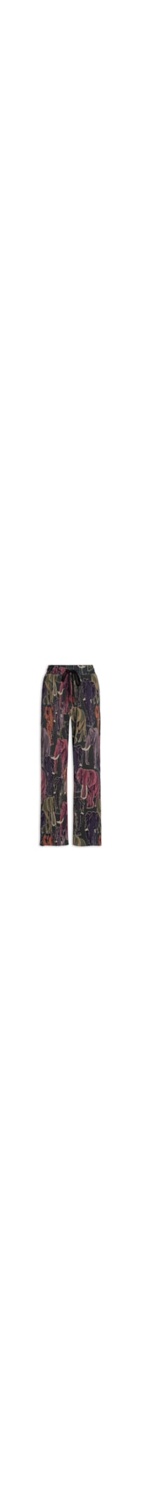 Calça Feminina Plissada Elefantes - Verde