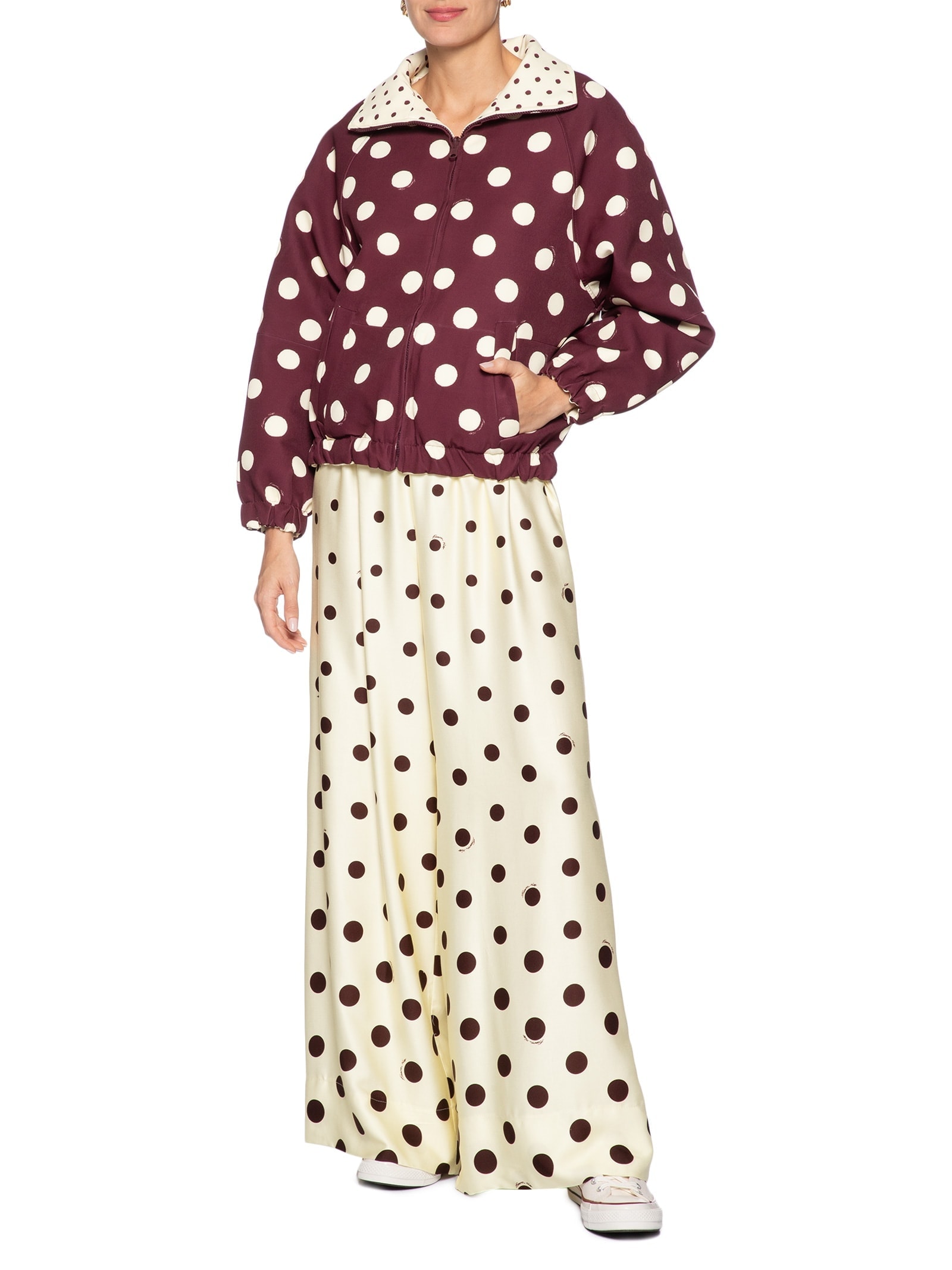 Calça Feminina Poá Degradê Amarelo Farm