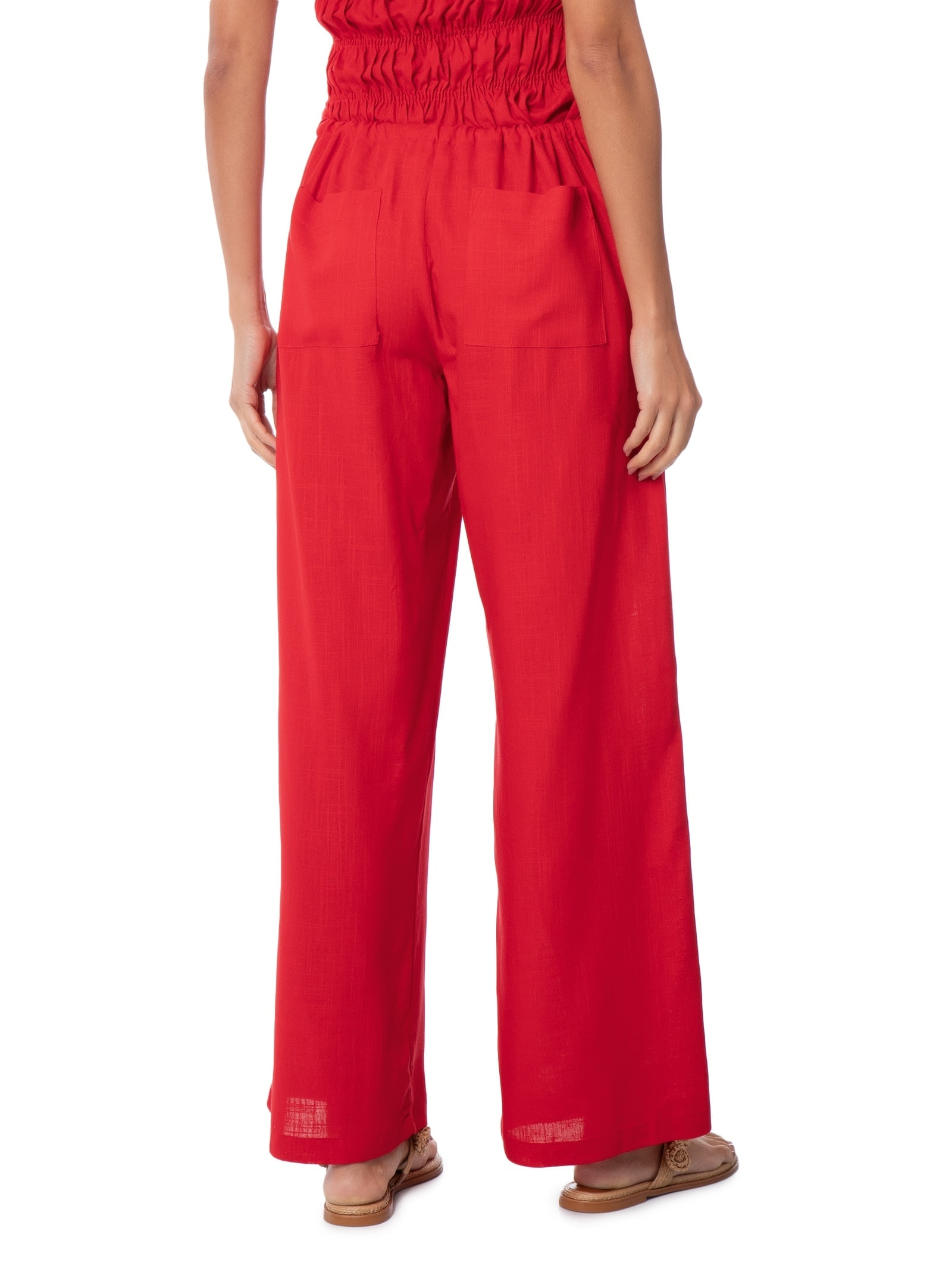 Calça Feminina Porto Pimenta Vermelho Panô