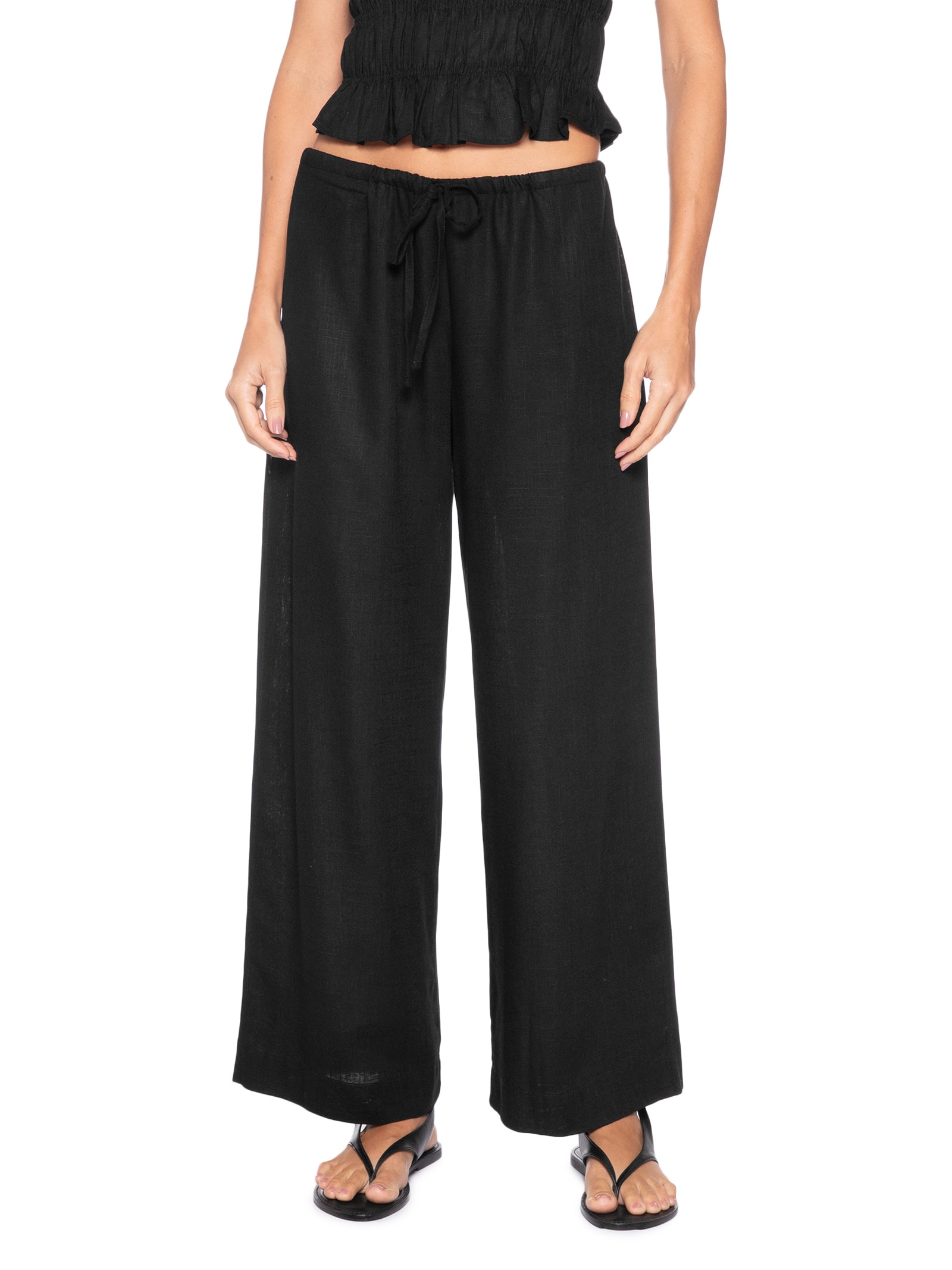 Calça Feminina Porto Preto Panô