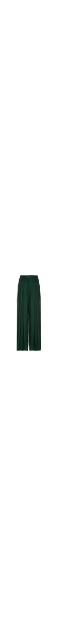 Calça Feminina Pregas Ampla - Verde