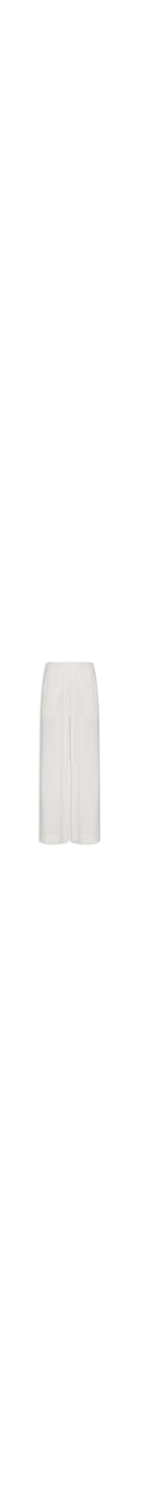 Calça Feminina Pregas Elástico Cintura - Branco