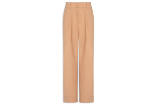 Calça Feminina Pregas – Marrom