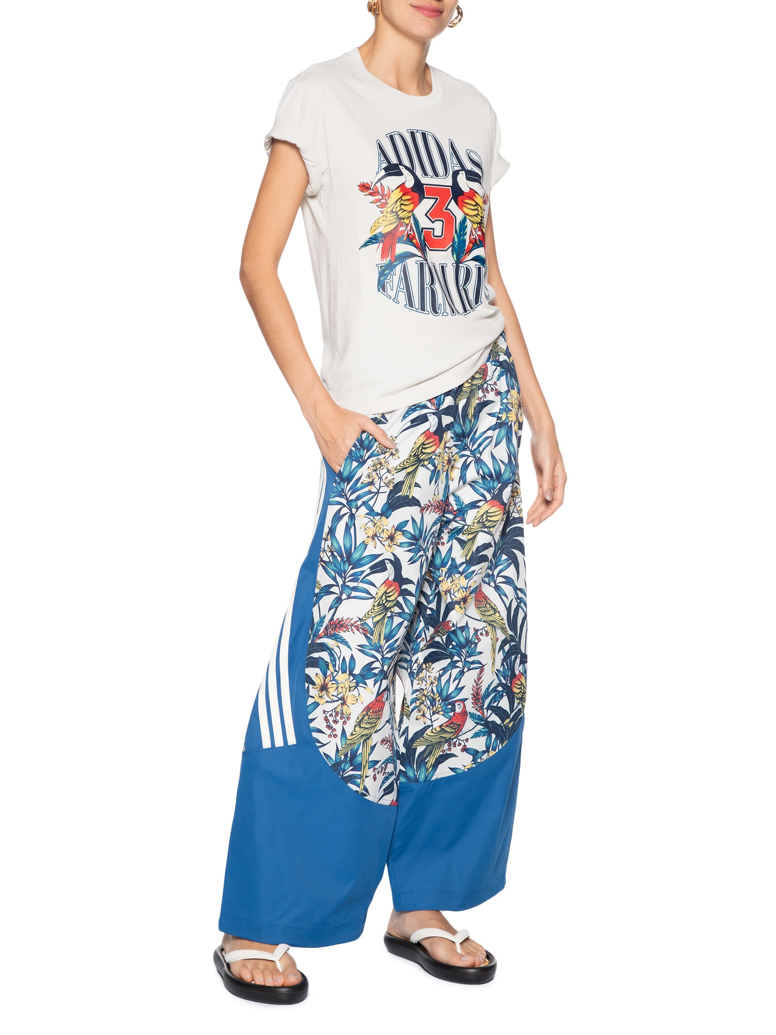 Calça Feminina Prms Azul Adidas + Farm