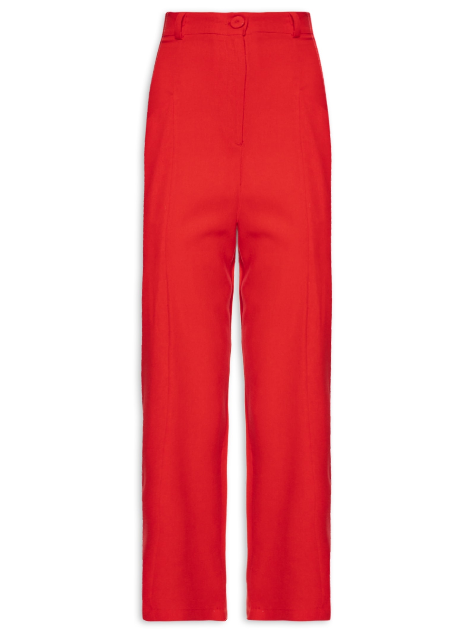 Calça Feminina Recorte Bolso Vermelho Farm