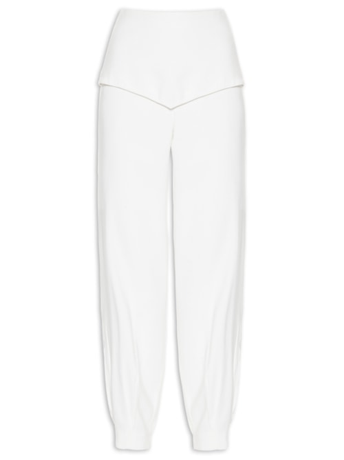 Calça Feminina Recorte – Off White