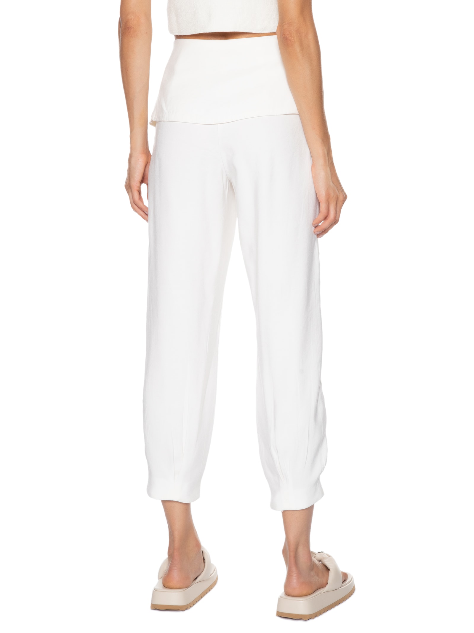 Calça Feminina Recorte Off White Hering