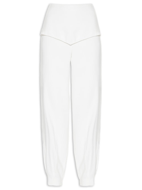 Calça Feminina Recorte - Off White