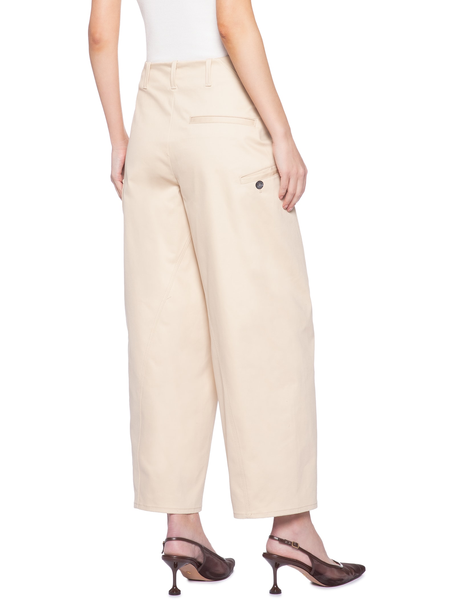 Calça Feminina Recortes Bege Animale